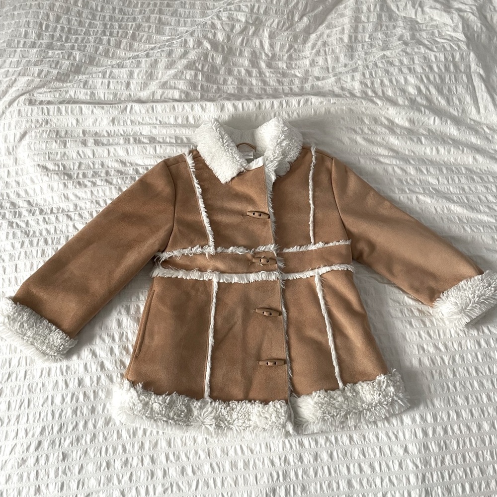 Fully lined Brown and White Gymboree Coat